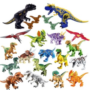KLOCKI FIGURKI DINOZAURY Jurassic World Park Jurajski 22szt