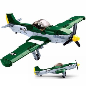 Klocki Zestaw Samolot Wojskowy Wyścigowy ok.30cm