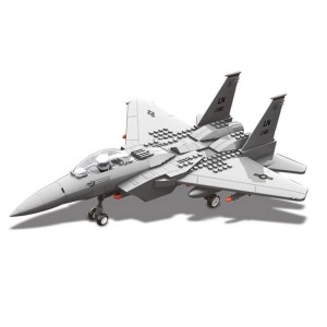 Klocki Zestaw Samolot Wojskowy Wyścigowy ok.30cm