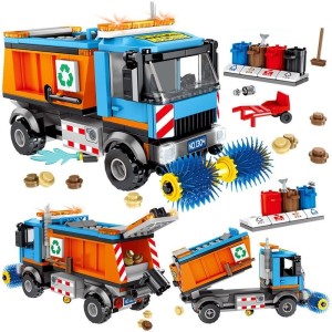 KLOCKI FIGURKI Zestaw CITY Bus Odśnieżarka 206szt