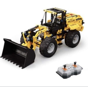 Klocki koparka żółta rc na pilota zdalnie sterowana 491 elementów 