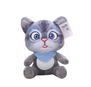 Pluszowa przytulanka kot szary 20 cm 