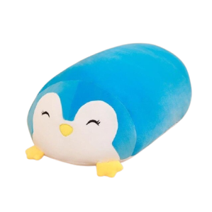 Miękka poduszka niebieski pingwin 30 cm 