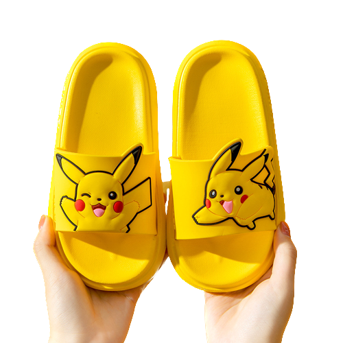 Klapki pokemon wygodne lekkie dziecięce pokeball pikachu.png