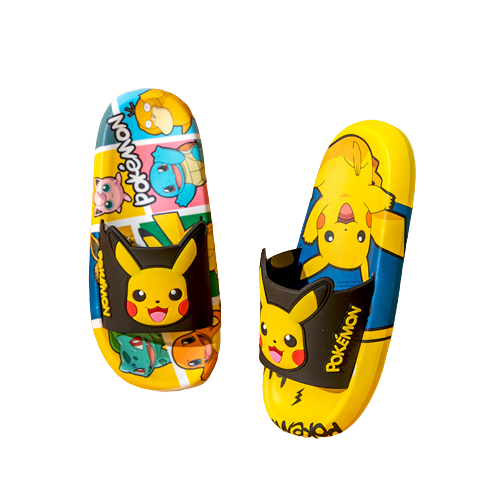Klapki pokemon wygodne lekkie dziecięce zółte pikachu.png