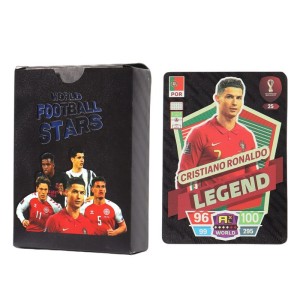 Zestaw kart kolekcjonerskich z piłkarzami CZARNE 55 szt. D