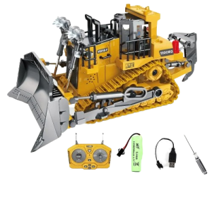 Zdalnie sterowany pojazd RC budowla Buldożer na pilota zabawka dla dzieci