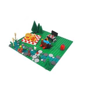 Zestaw klocki zabawka dla dzieci PIKNIK pole namiotowe Kemping