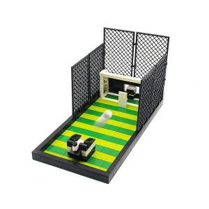 Zestaw klocki zabawka dla dzieci Mini Boisko do Piłka Nożna z wyrzutnią