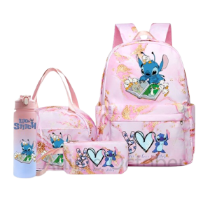 Stitch Plecak Szkolny Piórnik Lunch Bag Bidon Zestaw Wyprawka
