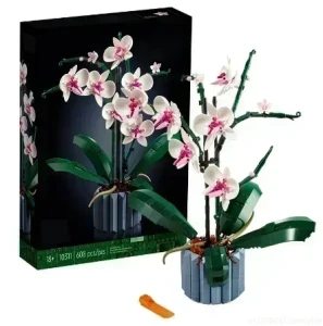 Klocki Zabawka Orchidea Kwiat Icons Creator Zestaw 608 szt