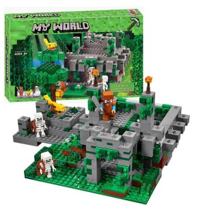 Klocki Zabawka Minecraft Świątynia w Dżungli Zestaw 598 szt