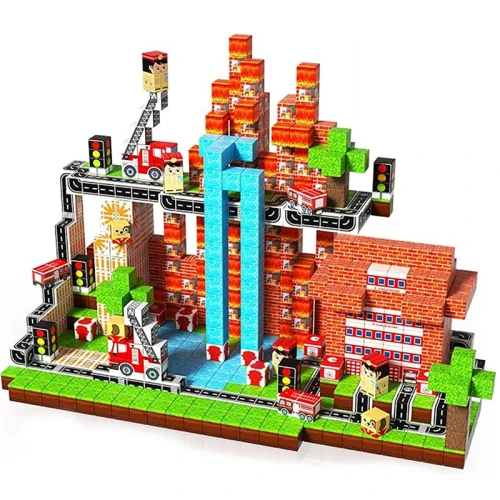 300szt Klocki Magnetyczne Zabawka Minecraft Temple