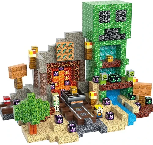 300szt Klocki Magnetyczne Zabawka Minecraft Creeper