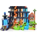 300szt Klocki Magnetyczne Zabawka Minecraft Skalna