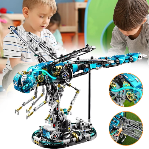 Klocki Zestaw Mechanic Owad Ważka 40cm 866szt