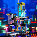 Zestaw Klocki Architecture Cyberpunkowe Miasto 2098szt